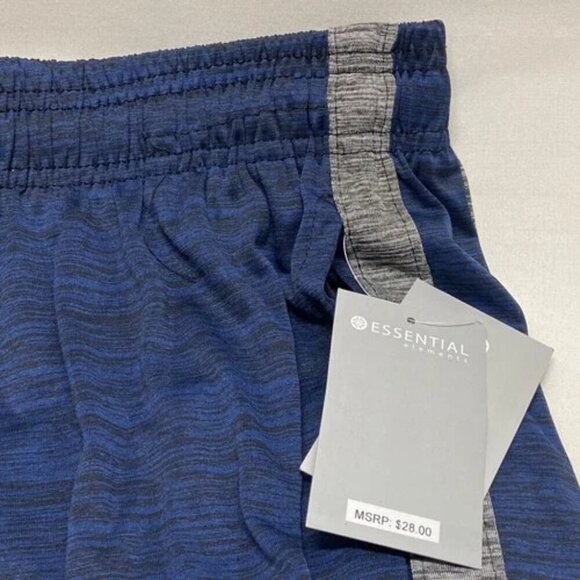 Essential Elements Men's Athletic Gym Shorts Size Small Navy Black 9" Inseam NWT - Picture 7 of 9